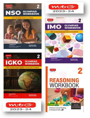 Mtg National Science Olympiad. , International Mathematics Olympiad, Inter. G.K. Olympiad & Reasoning Work Book -Class 2nd ( Combo Pack-Set Of 4 Books)-Edition-2023-24(Paperback, MTG CBSE EXPEART TEAM) Mtg National Science Olympiad. , International Mathematics Olympiad, Inter. G.K. Olympiad & Reasoning Work Book -Class 2nd ( Combo Pack-Set Of 4 Books)-Edition-2023-24(Paperback, MTG CBSE EXPEART TEAM)