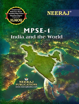 NEERAJ MPSE-1 India And The World -IGNOU-Chapter Wise Help Book Including Many Solved SAMPLE Papers & Important Exam Notes Published By Neeraj Publications(English)(Paperback, NEERAJ PUBLICATIONS)