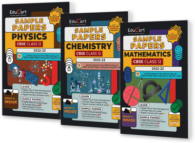 Educart CBSE Class 12 Sample Papers 2022-23 Bundle - Physics, Chemistry And Maths (3 Books) 2022(Paperback, Educart)