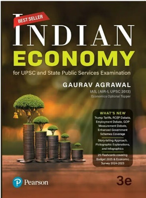 Indian Economy For UPSC And State Public Services Examination | Prelims & Mains And State Civil Services Examination | 25 Flashcards Covering Budget 2025 & Economic Survey 2024-2025(Paperback, Gaurav Agarwal) Indian Economy For UPSC And State Public Services Examination | Prelims & Mains And State Civil Services Examination | 25 Flashcards Covering Budget 2025 & Economic Survey 2024-2025(Paperback, Gaurav Agarwal)