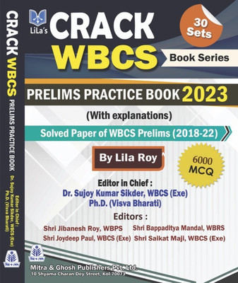 Lila's CRACK WBCS (30 Sets) Book Series Prelims Practice Book - 2023 (English Version) - 6000 MCQ(Paperback, Lila Roy)