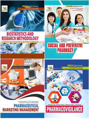 BestSellio Books | B Pharm 8th Semester 4 - Textbook Set PCI Latest Syllabus(Perfect Book, Dr. Mahavir)