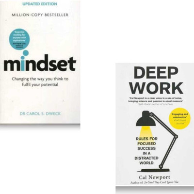Mindset Book And Deep Work Book In English(Paperback, CAROL D. WECK, CAL NEWPORT)