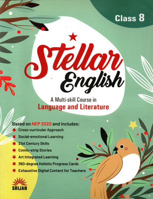 Srijan Steller English, A Multiskill English Course In Language And Literature, For Class-8(Paperback, A L Khanna)