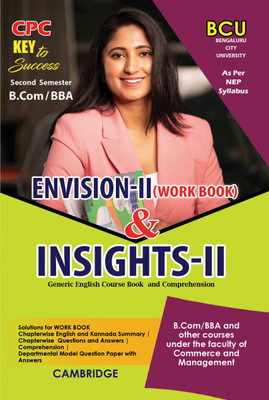 B.COM/BBA (BCU) 4Th Semester Envision-II (Work Book) & Insights-II(Paperback, CPC)