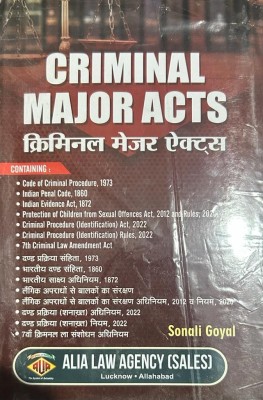 Criminal Major Acts ( Hindi ) Diglot Edition(Hardcover, Alia law agency)