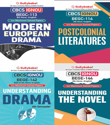 BEGC-113 Modern European Drama BEGC-114 Postcolonial Literatures BEGE-142 Understanding Drama BEGE-144 Understanding The Novel(Paperback, GPH Expert)