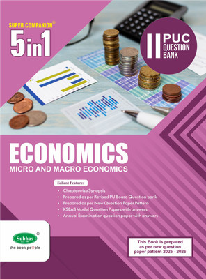 SUBHAS PUBLISHING HOUSE PVT. LTD. Super Companion 5 In 1 Series Class 12 / 2nd PUC Economics Study Guide Book, Chapterwise & Topicwise Solved Question Bank For Board Exam, As Per NCERT Latest Syllabus(Paperback, A Satish)