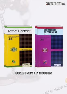 AK JAIN’S COMBO Law Of Contract WITH SUPPLEMENT Latest 2025 Edition(Paperback, A.K JAIN)