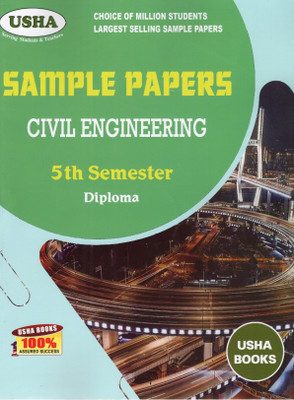 USHA Sample Papers Civil Engineering 5th Semester Diploma | Latest Edition | Based On SCTE & VT Odisha Syllabus | Practice Question Papers With Model Answers(Paperback, USHA GROUP OF WRITERS)