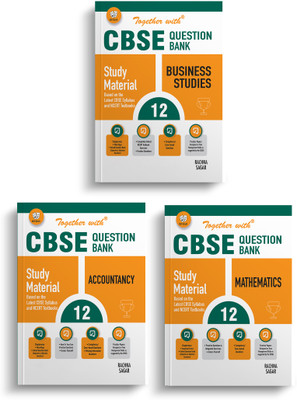 Together With CBSE Question Bank Class 12 Business Studies , Accountancy, Mathematics Exam 2024 Based On Latest Pattern(Paperback, Rachna Sagar Pvt Ltd)