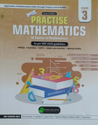 Let's Practise Mathematics Class 3(Peper back, Green earth)