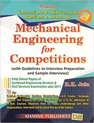 (USED-LIKE NEW) Conventional & Objective Type Questions & Answers On Mechanical Engineering For Competitions(Paperback, Er. R. K. Jain)