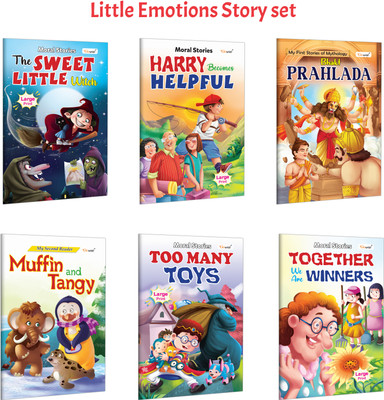 Harry Becomes Helpful, The Sweet Little Witch And More :- Kids Story Collection, Inspiring Tales, Mythology Reading And Playful Adventures | Combo Of 6 Books(Paperback, GOWOO)