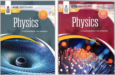 S. Chand ISC Physics Volume 1 & 2 Class -12 | As Per 2026 Syllabus | {PACK OF 2}(Paperback, P. Vivekanandan . D.K. Banerjee)