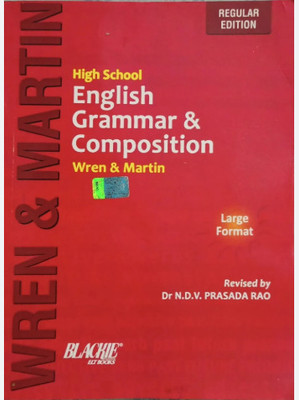High School English Grammer And Composition Wren And Marting Dr. N.d.v. Prasad Rao(Paperback, unknown)