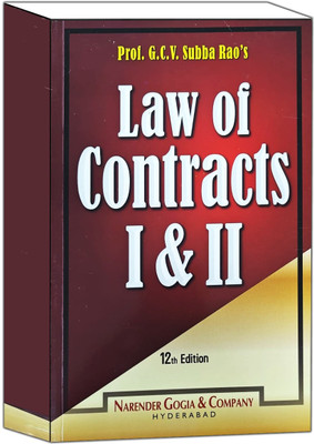 Law Of Contract I&Ii 12th Edition 2025(Paperback, PROF. G.C.V. SUBBA RAO)