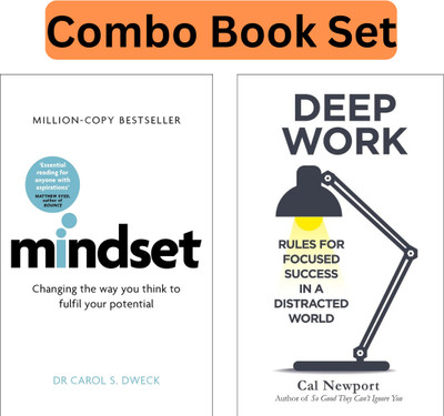Mindset & Deep Work Books For Self Help (Combo Book Set)(Paperback, Dr, Carol S. Sweck + Cal Newport)