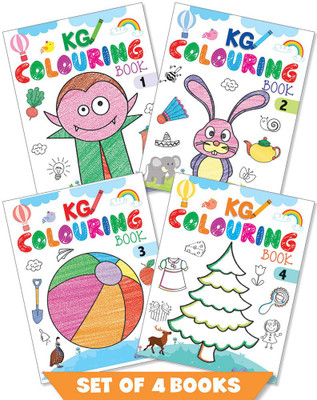 KG Colouring A Set Of 4 Book(Paperback, Infinity Team)