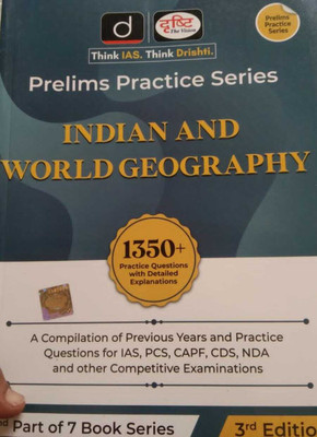 NEW EDITION OF Drishti IAS Prelims Practice Series Indian And World Geography English Medium (Paperback, Drishti)(BOOK, DRISTI PUBLICATION)