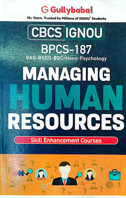 IGNOU BAG Help Guide (BPCS-187, Managing Human Resources)(PAPER BINDING, GPH)