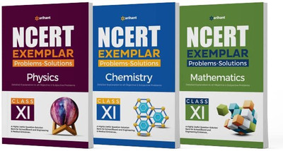 NCERT Exemplar Problems-Solutions Physics, Chemistry, Mathematics Class 11th ( Combo Set Of 3 Books ) Paperback(Paperback, Arihant Experts)