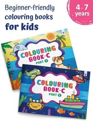 Colouring And Drawing Practice Book For Kids | Copy Color Books For 3 To 7 Year Old Childrens | Perfect Gift For Preschool, Nursery, Early Learners And Kindergarten | Pack Of 2(Paperback, Content Team at Target Publications)