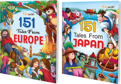 151 Tales From Europe And 151 Tales From Japan I Set Of 2 Books I Bag Of Stories For Kids By Gowoo(Paperback, Manoj Publication editorial board)