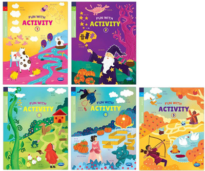 Navneet Fun With Activity Books Set Of 5 Books For Kindergarten Kids- Develops Essential Skills- A Collection Of Activities- Busy Vacation Activity Books - Brain Booster Books(Paperback, Navneet Education) Navneet Fun With Activity Books Set Of 5 Books For Kindergarten Kids- Develops Essential Skills- A Collection Of Activities- Busy Vacation Activity Books - Brain Booster Books(Paperback, Navneet Education)