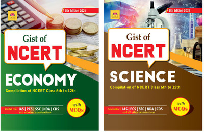 GIST OF NCERT (ECONOMY + SCIENCE) SET Of 2 BOOKS ENGLISH-5TH EDITION-1ST JUNE 2021(Paperback, SARK)
