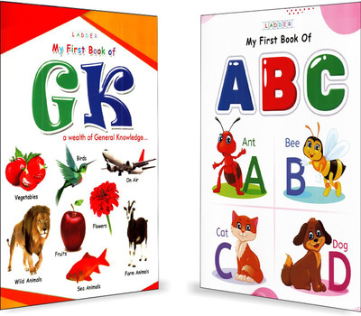 Early Learning Hard Cover Book Children, Alphabet And GK, Kids Learning Board Book Pack Of-02(Paperback, jayabalan)