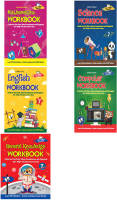 V&S Publishers Workbooks (English, Mathematics, Computers, Science, General Knowledge) NCERT & CBSE Based MCQ WORKBOOKS COMBO Class - 7 (Set Of 5 Books)(Paperback, V&S Publisher)