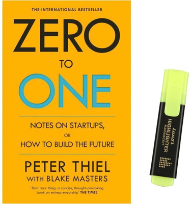 Zero To One Notes On Startups With One Pen Highlighter(Paperback, Peter Thiel)