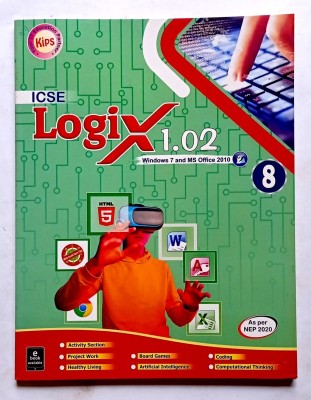 Icse Logix 1. 02 (Windows 7 And Ms Office 2010) Class- 8 (Old Like New Book)(Paperback, Editorial)