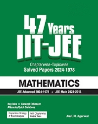 47 Year Iit-Jee Mathematics Chapterwise- Topic Wise Solved Papers 2024-1978(Paperback, experienceteam)