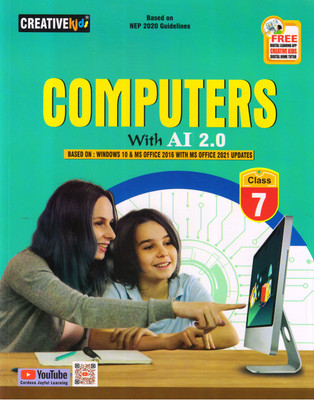 CreativeKids, COMPUTERS With AI 2.0 For Class - 7 Based On : Windows 10 & MS Office 2021 Updates(Paperback, Kartikey Kumar)