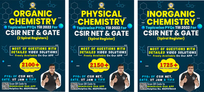 6000+ Topicwise PYQ Practice Questions & Answers Combo Set Of Physical, Inorganic & Organic Chemistry For CSIR NET & GATE Chemistry(Spiral-bound, Hariom Gaur)
