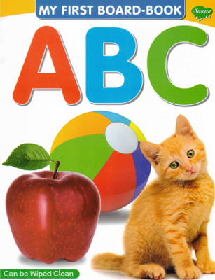 My First Board-Book: ABC | Sawan Wipe-Clean Alphabet Book For Toddlers(Hardcover, Generic)