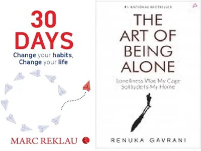 30 Days - Change Your Habits, Change Your Life + The Art Of Being Alone(Paperback, Reklau Marc, Gavrani Renuka) 30 Days - Change Your Habits, Change Your Life + The Art Of Being Alone(Paperback, Reklau Marc, Gavrani Renuka)