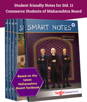 Std 11 Commerce Books | Economics, OC, BK, Maths 1 And 2 | Smart Notes | FYJC Commerce Guide | Maharashtra State Board | Based On Std 11th New Syllabus | Set Of 5 Books(Paperback, Target Publications)