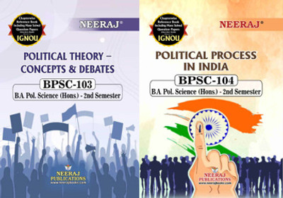 Bpsc-103 Political Theory Concepts And Debates Bpsc-104 Political Process In India(Paperback, Expert Panel)