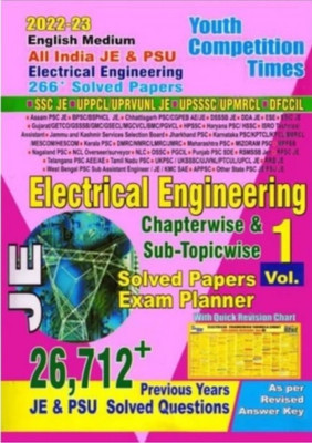 All India Je &Psu ; Electrical Engineering Vol.+1 (Chapterwice &Sub Topicwise ) Solved Papers Exam Planner ( English Medium )(Paperback, YCT)