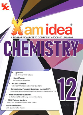 Xam Idea Chemistry Class 12 Book | CBSE Board | Chapterwise Question Bank | Based On Revised CBSE Syllabus | NCERT Questions Included | 2023-24 Exam(Paperback, Editorial Board)