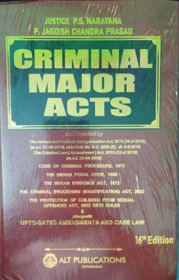 Criminal Major Acts(Hardcover, JUSTICE P.S. NARAYANA, P. JAGDISH CHANDRA PRASAD)