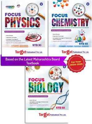 Std 11 PCB Books | Focus Notes | Physics, Chemistry And Biology | Based On Maharashtra State Board | Pack Of 3 Books(Paperback, Target Publications)