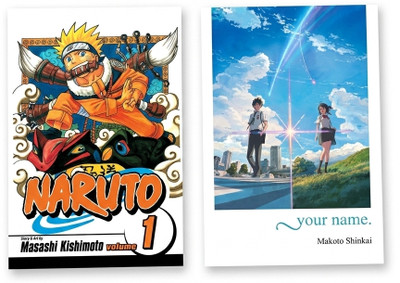 Naruto Volume 1 + Your Name Manga Volume 1 | 2 Books Combo Set | Japanese Manga | Anime Comics | Graphic Novels | English Paperback | Manga Books Collection | Bestseller Manga(Paperback, Masashi Kishimoto, Makoto Shinkai & Ranmaru Kotone)