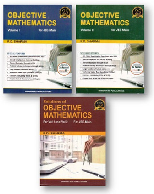 R.D. Sharma Objective Mathematics Book Vol-1 & 2 + Solution , August- 2022(Paperback, RD SHARMA)