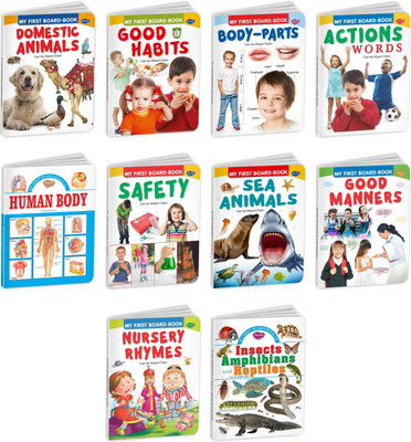 Toddler’s Board Books | Pack Of 10 Books | Super Jumbo Combo For Collecters And Library Learning Books(Board Book, Manoj Publications Editorial Board)