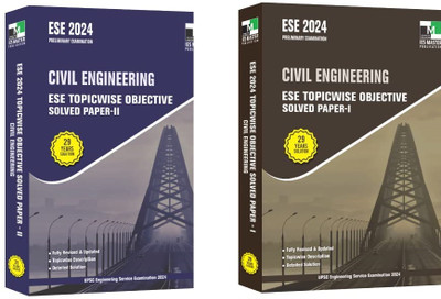 Ese 2024 – Civil Engineering Ese Topicwise Objective Solved Paper 1 -2(Paperback, IES MASTER)