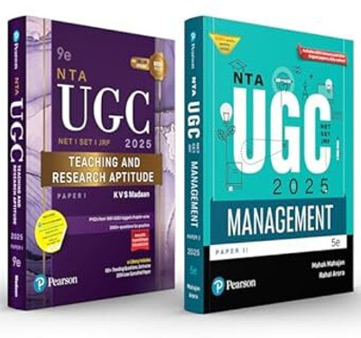 Pearson NTA UGC NET 2025 Paper 1 By KVS Madaan + Paper 2 Management 2025(Set Of 2 Books)(Paperback, KVS MADAN) Pearson NTA UGC NET 2025 Paper 1 By KVS Madaan + Paper 2 Management 2025(Set Of 2 Books)(Paperback, KVS MADAN)